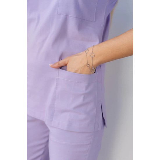 Lila Likralı Forma Takım Flex Kumaş Scrubs Lila Likralı Forma Takım Flex Kumaş Scrubs