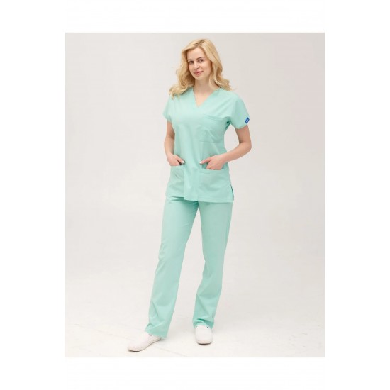Mint Yeşili Likralı Forma Takım Flex Kumaş Scrubs Mint Yeşili Likralı Forma Takım Flex Kumaş Scrubs