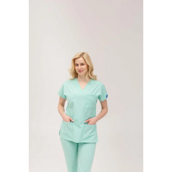 Mint Yeşili Likralı Forma Takım Flex Kumaş Scrubs Mint Yeşili Likralı Forma Takım Flex Kumaş Scrubs