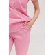 Pembe Likralı Forma Takım Flex Kumaş Scrubs