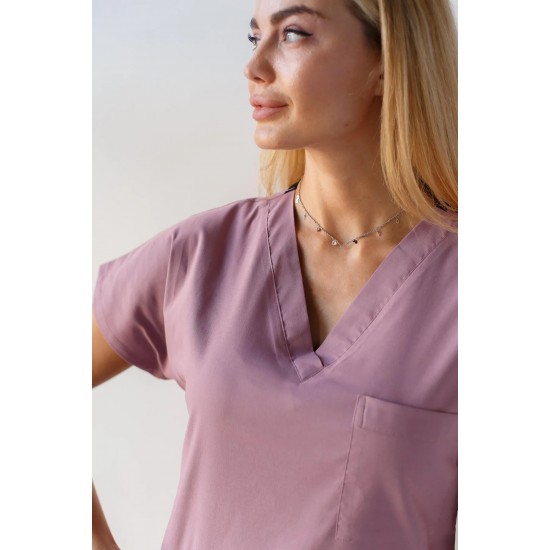 Gül Kurusu Likralı Forma Takım Flex Kumaş Scrubs Gül Kurusu Likralı Forma Takım Flex Kumaş Scrubs