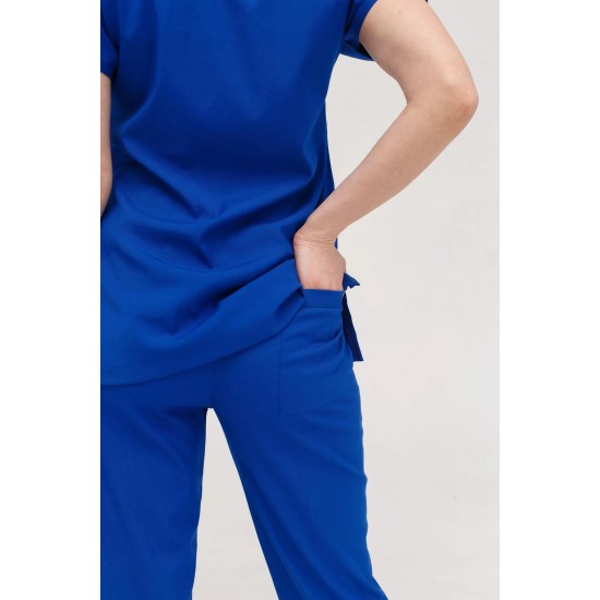Saks Mavi Likralı Forma Takım Flex Kumaş Scrubs Saks Mavi Likralı Forma Takım Flex Kumaş Scrubs