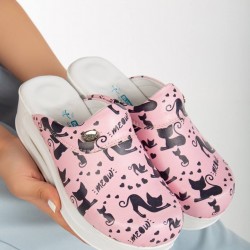 2026 Kadın Meow Kedi Desenli Ortopedik Airmax Sabo Terlik 