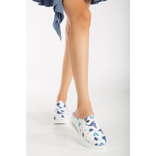 2024 Kadın Kelebek Desenli Ortopedik Airmax Sabo Terlik
