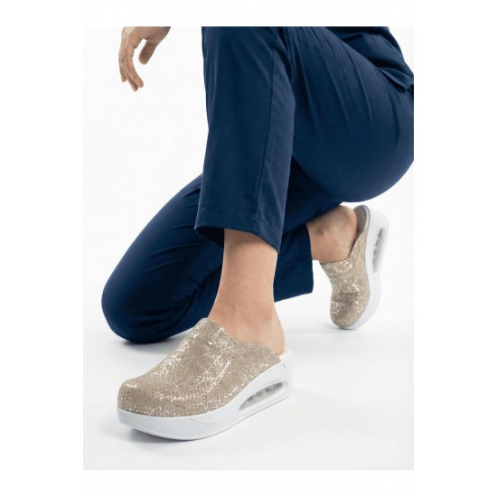 Gold Desenli Ortopedik Airmax Sabo Terlik